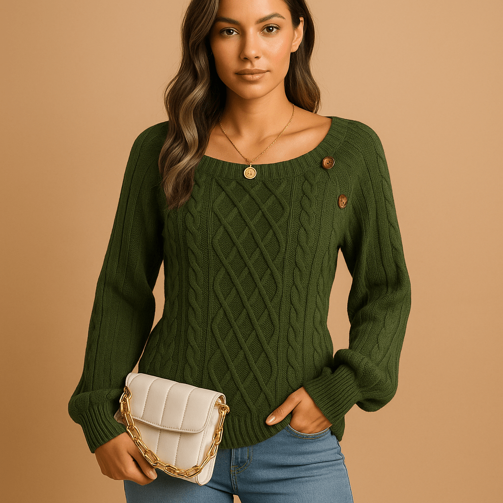 Women’s Classic Long - Sleeve Knit Sweater - North Wardrobe