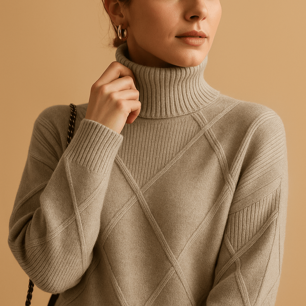 Women’s Knit Turtleneck Sweater - North Wardrobe