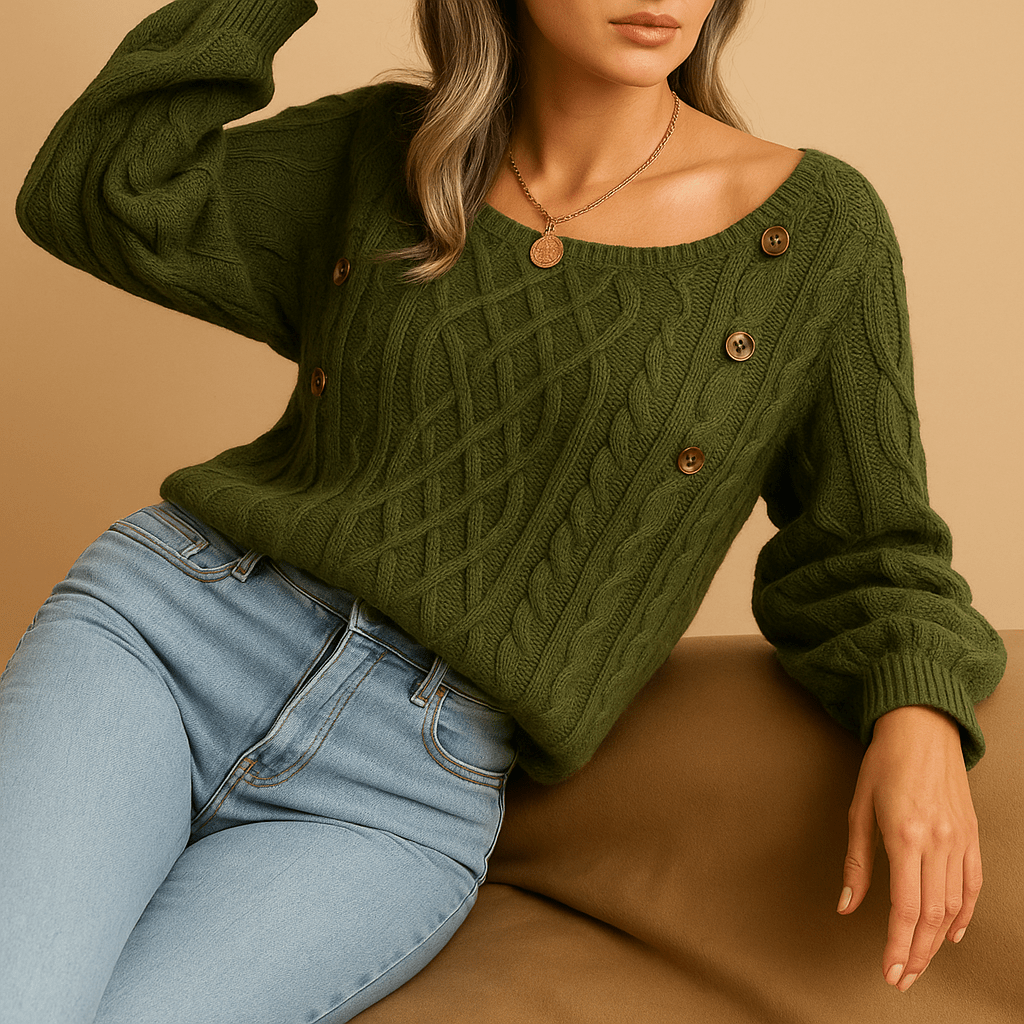 Women’s Classic Long - Sleeve Knit Sweater - North Wardrobe
